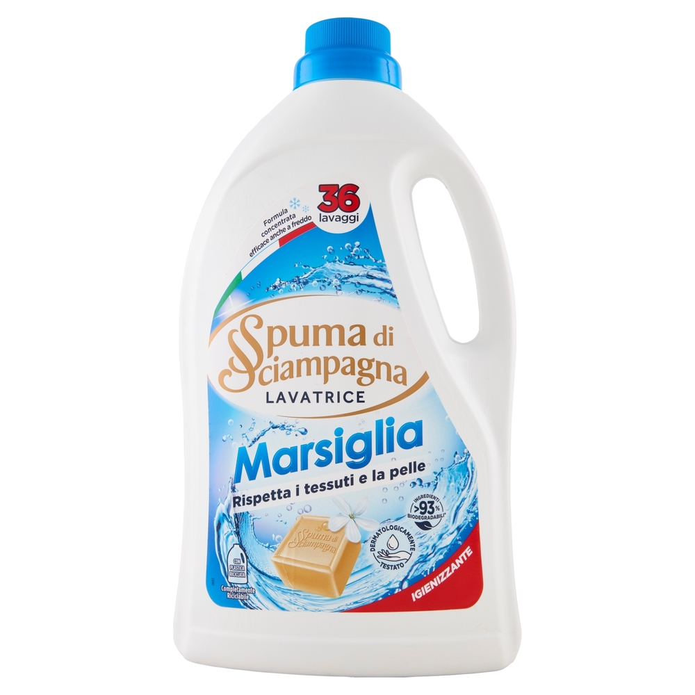 Spuma di Sciampagna Marsiglia Lavatrice Igienizzante 1620 ml